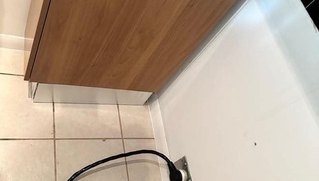 Kitchen corner with unplugged appliance