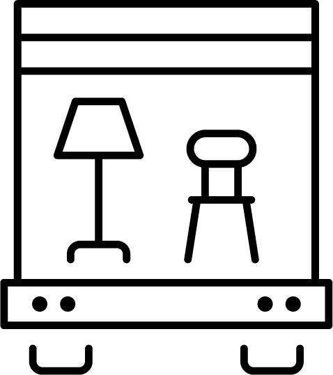 Simple black silhouette of a cat