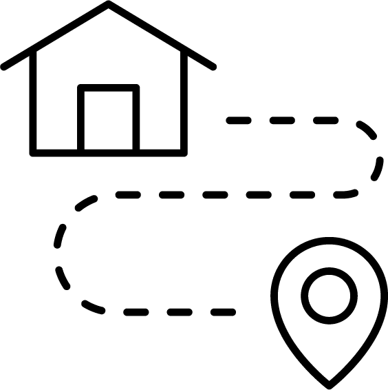 Simple black silhouette of a cat